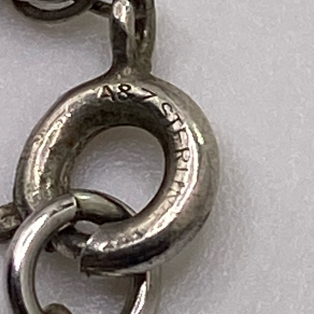 1968 Vintage Sterling Necklace Mexican Olympics 25 Peso Coin in Wrap 24” Chain - Picture 9 of 14